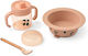 Liewood Silicone Feeding Set with Anti-Slip Base Pink 4 Pieces