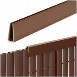 Material De Construcție Pentru Garduri De Grădină Din PVC 100cm Maro Material De Construcție Pentru Garduri De Grădină Din PVC 100cm Maro