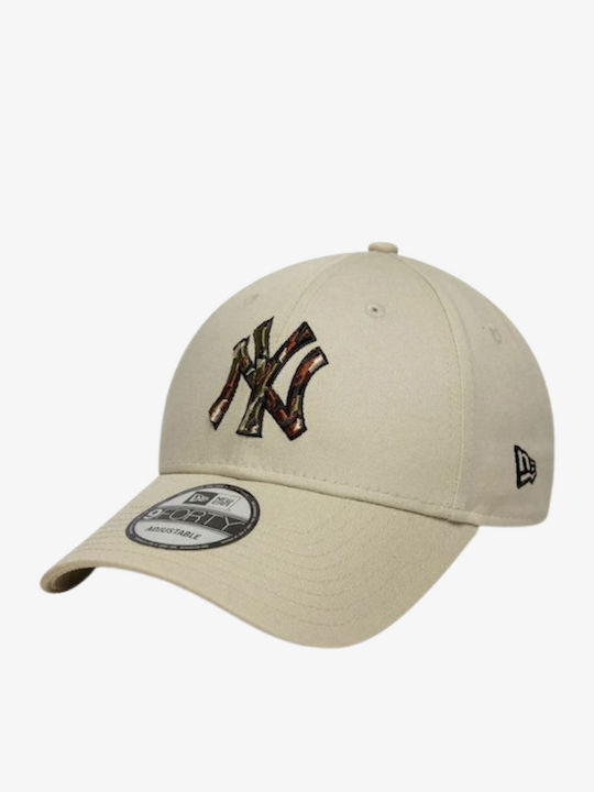 New Era New York Yankees Mlb Outline Camo Crem 9forty Cap