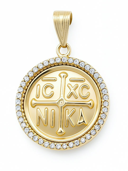 Daskalakis Kinder Amulet mit Jesus Christus aus 14K Gold 56735