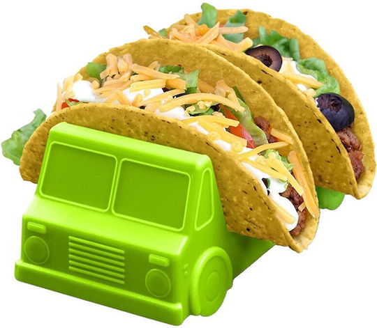 Taco Halter Flippy Bus Modell 14 X 7.5 X 6.5 Cm Aus Pp Grüne
