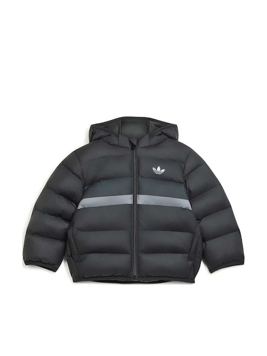 adidas Jachetă pentru copii sport scurtă neagră