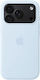 Apple Silicone Case with MagSafe Back Cover Blu...