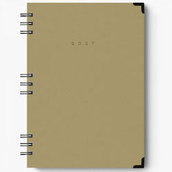 adBook Agendă zilnică B5 2027 Spirală 17x25cm