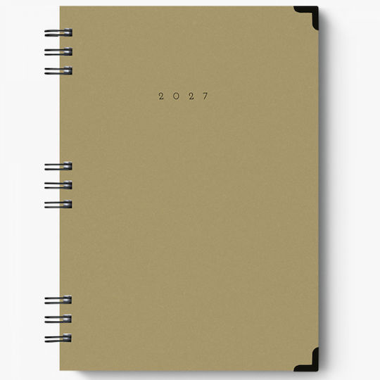 adBook Tägliche Tagesordnung B5 2027 Spirale 17x25cm