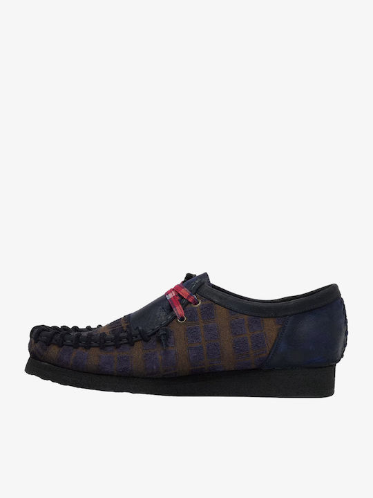 Clarks Wallabee Мъжки мокасини в Син Цвят