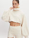 Women's Sports Crop Top Fast Drying Ecru