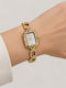 Ieke Damenuhr Batterie mit Metallarmband Gold/Silber