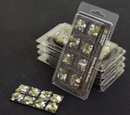 Gamers Grass Gamers Grass Bases Square Winter 25mm 8 Pcs