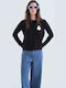 Women's Long Sleeve Sweater Black