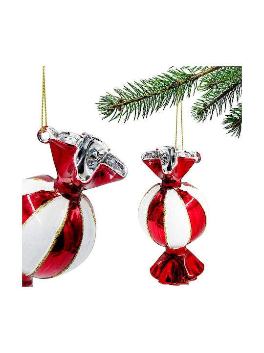 Hängender Weihnachtsbaumschmuck Glasartig Glas 10cm Verschiedene Designs