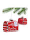 Hanging Glass Ornament 6.5x8cm (Miscellaneous Designs)