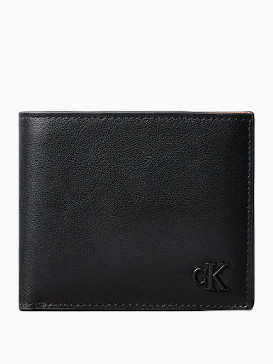 Wallet Portofel bărbătesc de piele pentru monede Negru