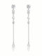Earrings Platinum Plated Silver 925° Code Fc015977