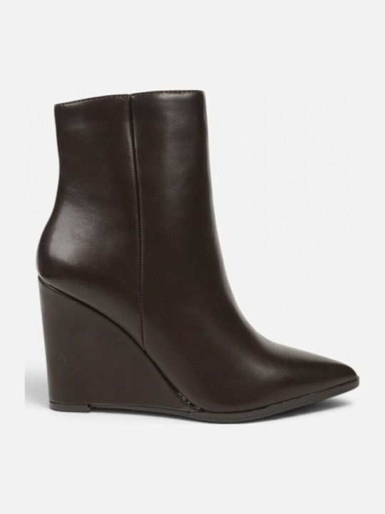 Women's Ankle Boots with Platform Brown