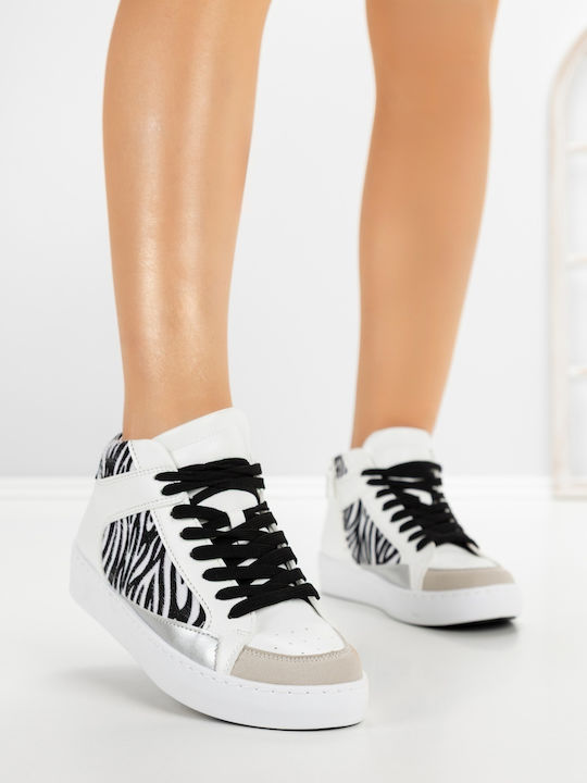 Adidași Flatforms Pentru Femei Albi