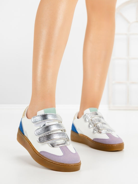 Adidași Flatforms Pentru Femei Argintii