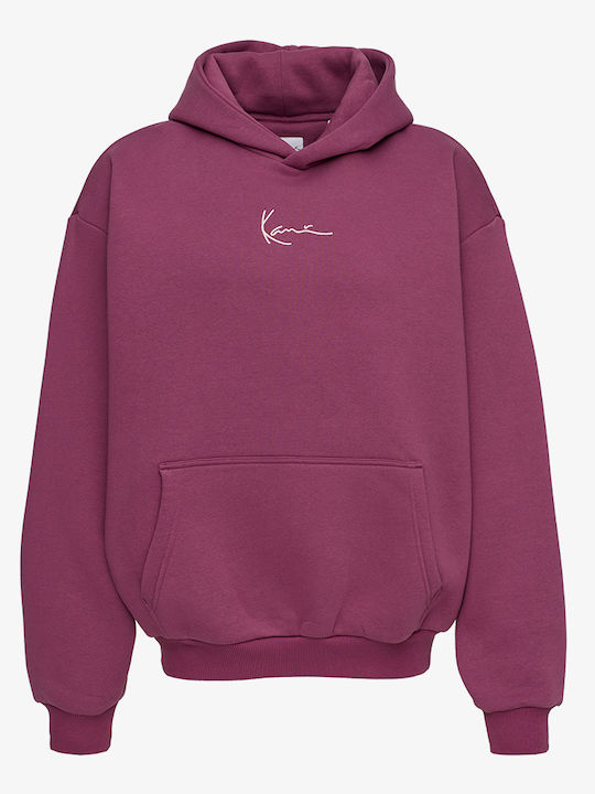 Signature Φούτερ με Κουκούλα Violet