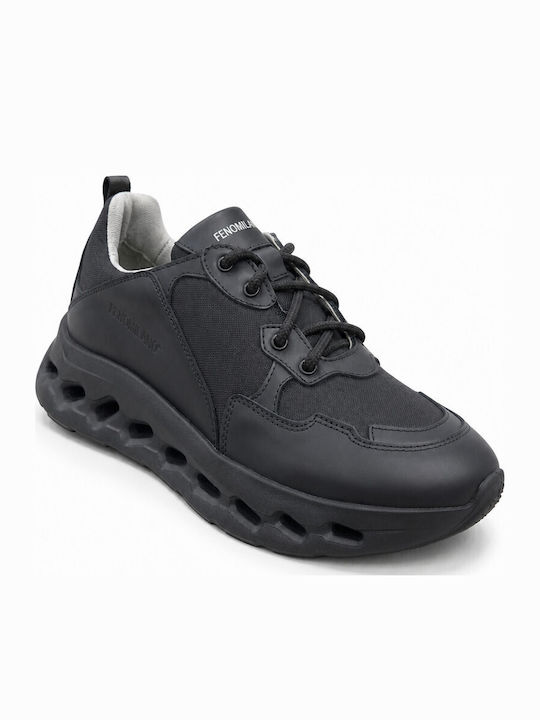 Fenomilano Мъжки Анатомични Сникърси Total Black Fenomilano Мъжки Анатомични Сникърси Total Black