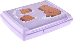 Good Mood Kunststoff Kinderlebensmittelbehälter Capybara 0,5 Liter Lila 17 x 13 x 3,5 cm Good Mood Kunststoff Kinderlebensmittelbehälter Capybara 0,5 Liter Lila 17 x 13 x 3,5 cm