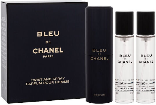 Chanel Bleu De Σετ με Eau de Parfum 3τμχ