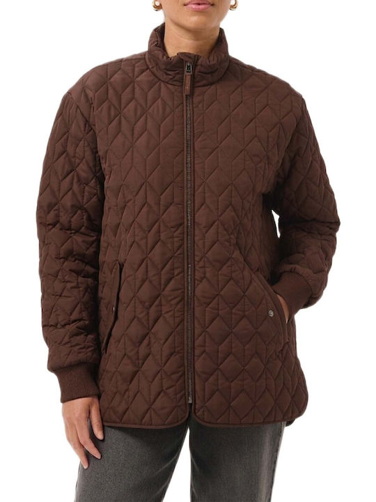 Kaffe Women's Jacket for Winter Brown