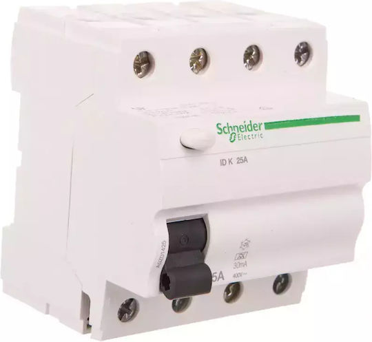 Schneider Electric Релета На Релса Изтичане На Земя 25A Четириполюсен