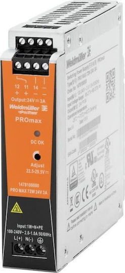 Weidmuller Weidmuller LED-Netzteile IP20 Leistung 72W mit Ausgang 24V