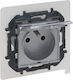 Legrand Niloe Single Flush Mount Power Socket with Automatic Terminals Waterproof with Lid