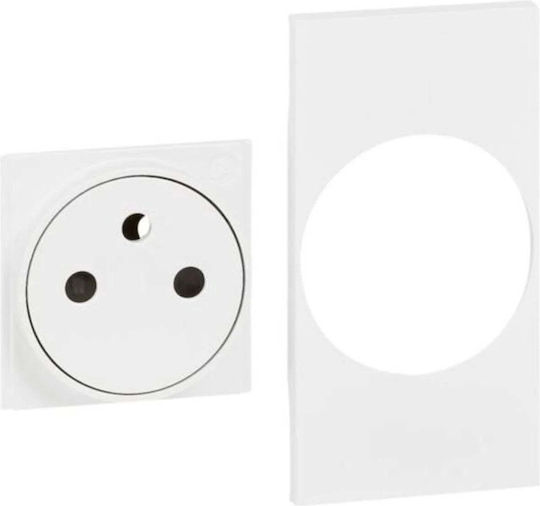 Legrand Living Now Single Power Socket White