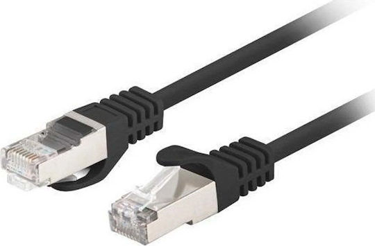 Lanberg U/UTP Кат.6 (Gigabit) Мрежов Кабел Ethernet 0.5м Черен 10 Бройки