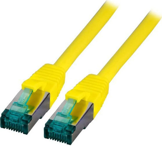 EFB S/FTP Cat.6a (Gigabit) Καλώδιο Δικτύου Ethernet 15m Κίτρινο