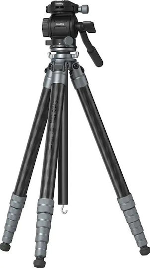 SmallRig 6599 Trepied video ultra-ușor de călătorie din fibră de carbon
