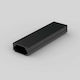 Kopos Kolin Cable Channel with Perforated Stand Made of Black Plastic 2m