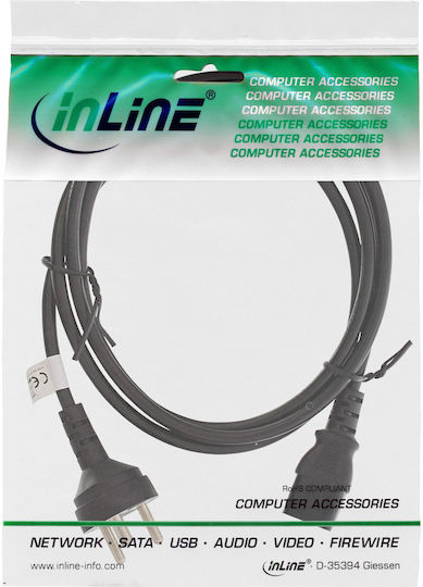 InLine IEC C13 - IEC C13 Cable 5m Μαύρο