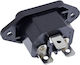 InLine IEC C14 - IEC C14 Cable Μαύρο