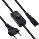 InLine Euro / IEC C7 - Euro / IEC C7 Cable 1.5m Black