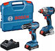 Bosch 06019N2123 Drill Driver & Screwdriver Brushless 18V with 2 Batteries 2Ah and Case