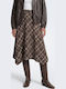 Maxi Checked Black Skirt