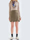 High Waist Mini Skirt Olive