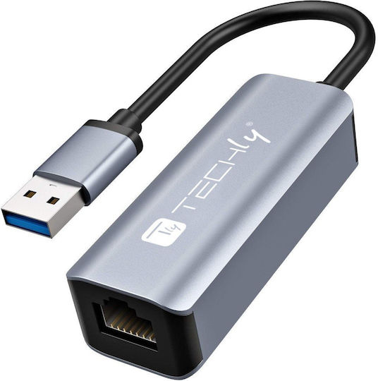 Techly Αντάπτορας Δικτύου USB με Ενσύρματη Σύνδεση Ethernet