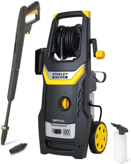 Stanley SXFPW18B-E Mașină de Spălat cu Presiune 1800W cu Presiune 140bar și Pompă Metalică