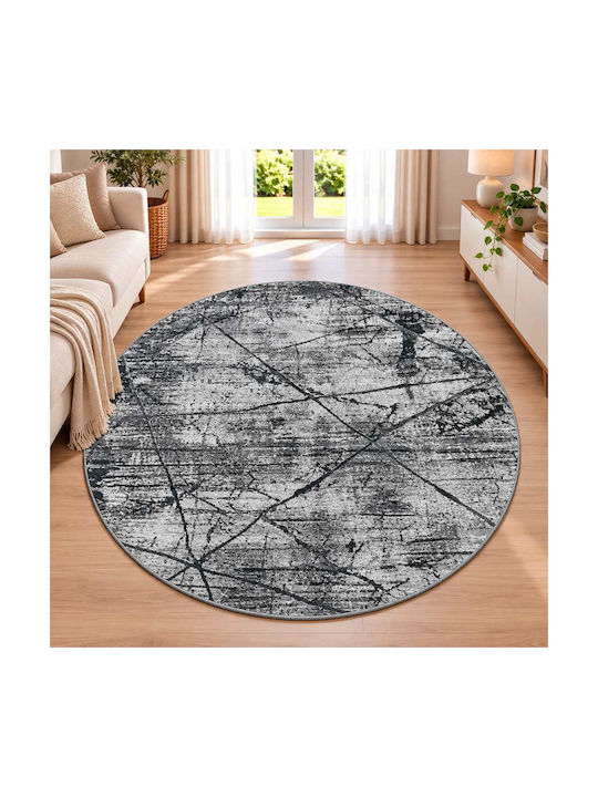 Covor Relieful Rotund Gri Φ160cm