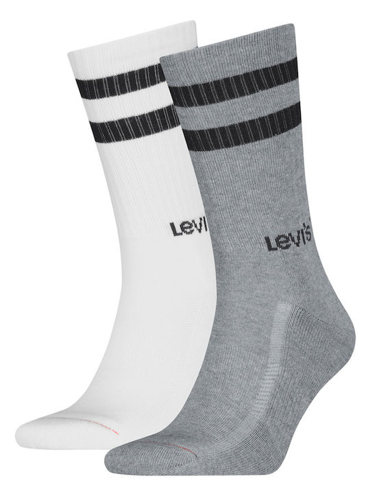 Levi's Herren Socken Mit Mustern Grau/Weiß 2Pack