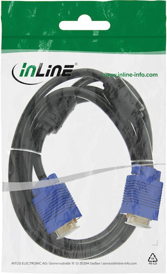 InLine Cable VGA Male - VGA Male Black 1.5m