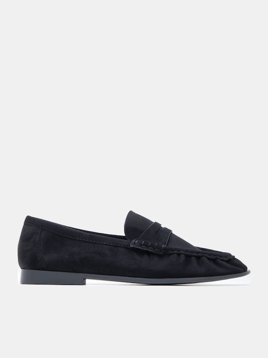 Luigi Γυναικεία Loafers σε Μαύρο Χρώμα
