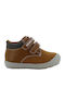 Kids Sneakers High Anatomic with Hoop & Loop Closure Tabac Brown