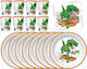 Set Plates Cups Napkins Dinosaur