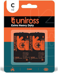 Uniross Zinc Batteries C 1.5V 2pcs Uniross Zinc Batteries C 1.5V 2pcs