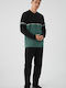 Minerva Stripes Winter Men's Pyjamas Cotton Blouse Black-green Dark